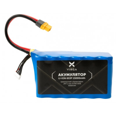 Акумуляторний блок Vinga Li-ion 6S3P 15000mAh з балансиром (JHY Li-Ion 21700 5000mAh) (V6S3P-5000)